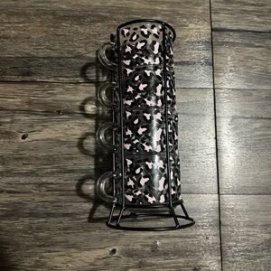 NEVER USED: Set of 4 cheetah print espresso cups.